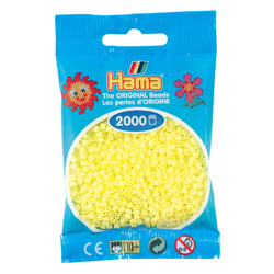 Sachet 2000 Mini perles Hama - jaune pastel - 50143