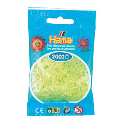 Sachet 2000 Mini perles Hama - jaune néon - 50134