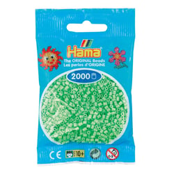 Sachet de perles Hama - 2,5 mm -  vert pastel - 2000 perles