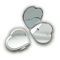 MIROIR METAL A DECORER COEUR 60 x 55 mm