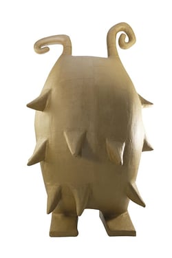 Monstre - papier mâché - 52 x 68 x 100 cm
