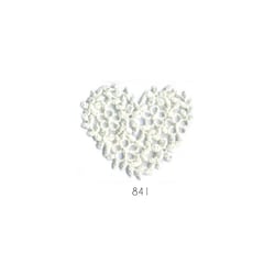 Motif thermocollant - Cœur dentelle blanc cassé