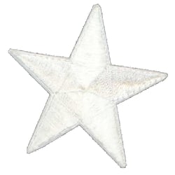 Motif thermocollant - étoile blanche