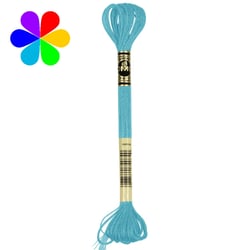 Fil Metallise E747 Brume De Me Mouline Metallise 8M Bleu