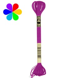 Fil Metallise E718 Rose Magent Mouline Metallise 8M Grenat Rose