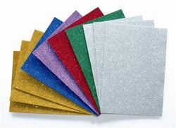 Mousse pailletée lot de 10 planches A4