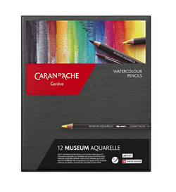 12 crayons Museum Aquarelle - Caran d'Ache