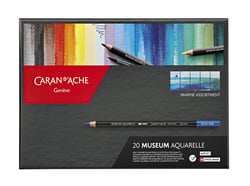 Boite 20 crayons Museum Aquarelle Marine - Caran d'Ache