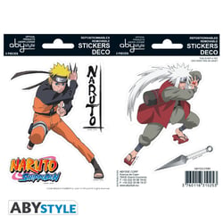 2 planches de Stickers  Naruto Shippuden - Naruto & Jiraiya