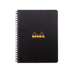 Cahier polypro à spirales - Format A5 14.8 x 21 cm - Rhodiactive Notebook - Rhodia - 160 pages lignées - Noir