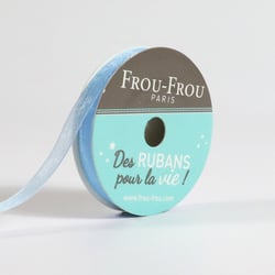 Bobinette Frou-Frou - 8 m x 6 mm - Organza - Celeste