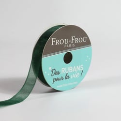 Bobinette Frou-Frou - 8 m x 9 mm - Organza - Emeraude