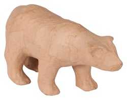 Ours polaire - papier mâché - 11,5 cm