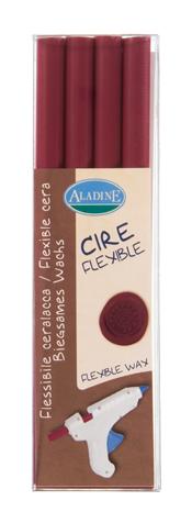 PACK 4 BATONS CIRE FLEXIBLE RONDS POURPRE