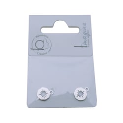 2 Pampilles points cardinaux - acier inoxydable