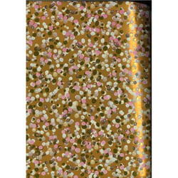 Papier cadeau - Or à pois