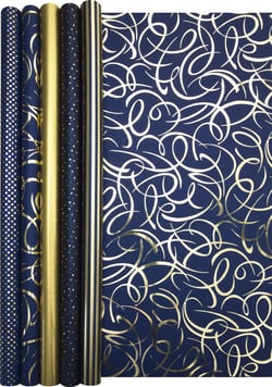 Clairefontaine Premium Blue Night - Emballage cadeau - 70 cm x 2 m - 80 g/m² - papier - 30 rouleau(x)