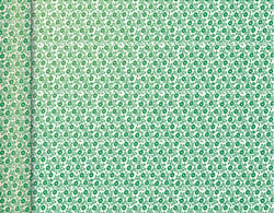 Papier cadeau Fleurs vertes - 5 x 0,35 m