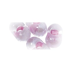 Perles rocailles papillon - lilas 2x4 mm