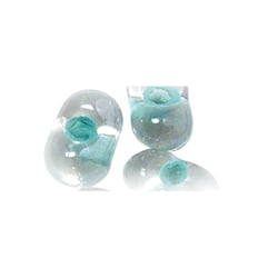 Perles rocailles papillon - vert menthe 2x4 mm