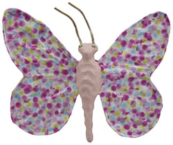 Papillon - papier mâché - 25 cm