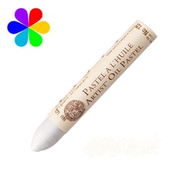 Pastel huile Irisé -  blanc N°525