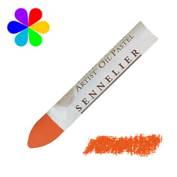 Pastel huile - Sennelier - Orangé de chine n°90