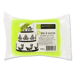 Pâte à sucre Patisdécor - Vert citron - 250 g