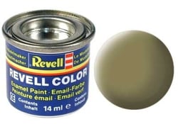 Pot de 14 ml de peinture pour maquette Email Color Revell - Jaune Olive Mat 32142