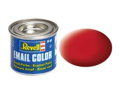 Pot de 14 ml de peinture pour maquette Email Color Revell - Rouge Carmin Mat 32136