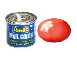 Pot de 14 ml de peinture pour maquette Email Color Revell - Rouge Clair Transparent 32731