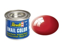 Pot de 14 ml de peinture pour maquette Email Color Revell - Rouge Ferrari Brillant 32134