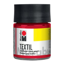 Peinture textile - 50ml - rouge cerise