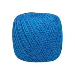 Pelote de fil à crocheter 100% coton - Distrifil - Déco 8 - Bleu