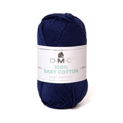 Pelote de fil à tricoter 100% coton - DMC - Baby cotton - Bleu 758