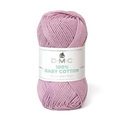 Pelote de fil à tricoter 100% coton - DMC - Baby cotton - Violet clair 769