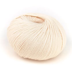 Pelote de fil à tricoter 100% laine - Plassard - Biosphere - Crème 03