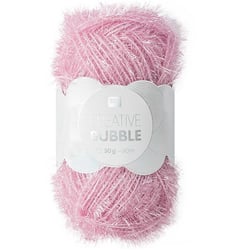 Pelote de fil à crocheter 100% polyester - Rico Design - Creative Bubble - Lilas clair 020