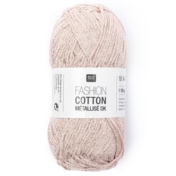 Pelote Fashion Cotton Métallisé DK Rico Design - Or rose