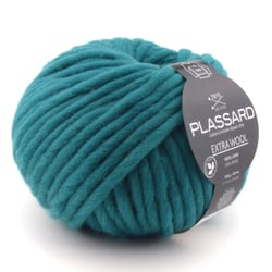 Pelote de fil à tricoter 100% laine - Plassard - Extra Wool - Émeraude 357