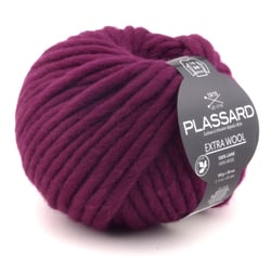 Pelote de fil à tricoter 100% laine - Plassard - Extra Wool - Prune 103