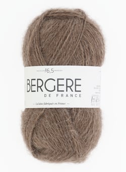 Flocon châtaigne - Bergère de France - Pelote de fil à tricoter