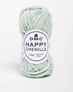 Pelote de fil à crocheter 100% polyester - DMC - Happy Chenille - Gris 16