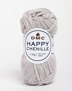 Pelote de fil à crocheter 100% polyester - DMC - Happy Chenille - Taupe 11