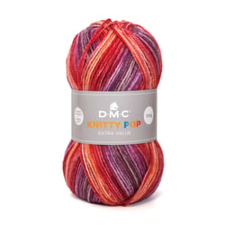 Pelote de fil à tricoter 100% acrylique - DMC - Knitty Pop - Rouge 478