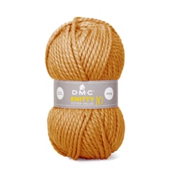 Pelote de fil à tricoter 100% acrylique - DMC - Knitty 10 - Jaune moutarde 766