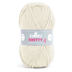 Pelote de fil à tricoter 100% acrylique - DMC - Knitty 4 - Blanc 812