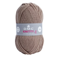 Pelote de fil à tricoter 100% acrylique - DMC - Knitty 4 - Marron 927