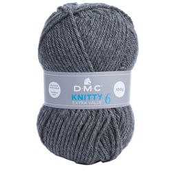 Pelote de fil à tricoter 100% acrylique - DMC - Knitty 6 - Gris 786