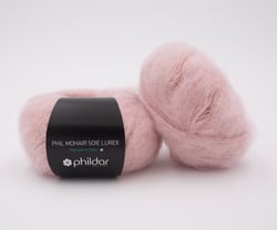 Phil Mohair Soie Lurex rosée - Phildar - Pelote de fil à tricoter
